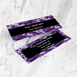 Carte De Visite Mini Camouflage Violet, Camouflage, Militaire, Armée