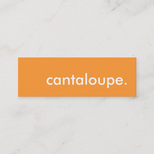 Carte De Visite Mini cantaloupe. (Devant)