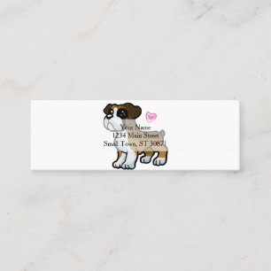 Carte De Visite Mini Caricature de chiot de boxe allemande  choisir la 