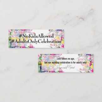 Carte De Visite Mini Carte de boîtier Mini Adultes uniquement Meadow Bl