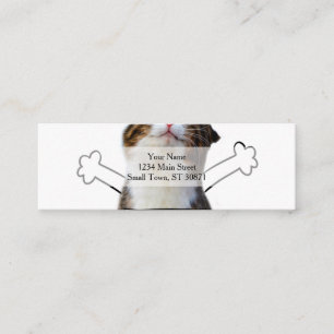 Carte De Visite Mini Cat holding Free Hugs Sign