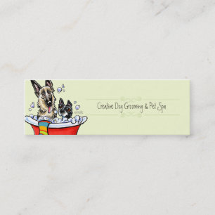 Carte De Visite Mini Céleri du spa GSD/Boston d'animal familier de