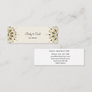 Carte De Visite Mini Centre d'affaires moderne de bien-être pour les m