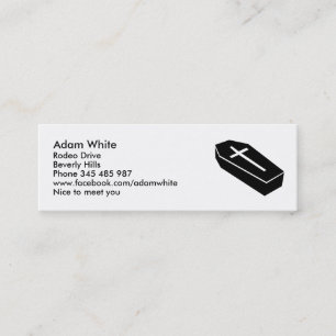 Carte De Visite Mini Cercueil