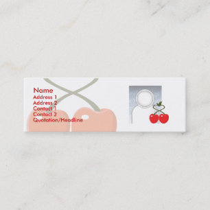 Carte De Visite Mini Cerises - maigres