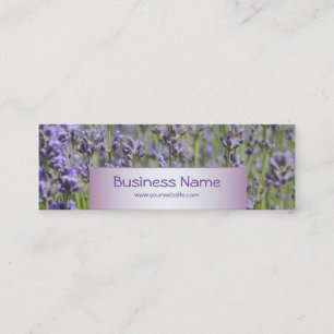 Carte De Visite Mini Champs Lavande des magasins de fleurs