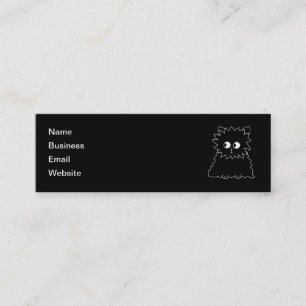 Carte De Visite Mini Chat persan noir mignon