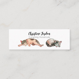 Carte De Visite Mini Chats endormis