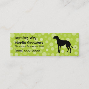 Carte De Visite Mini Chaux de soin des animaux familiers de lévrier