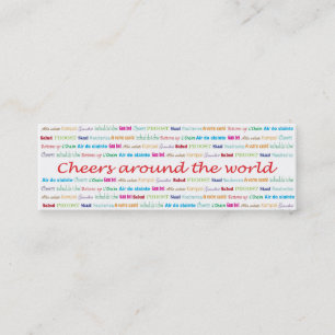 Carte De Visite Mini Cheers_Around les services de World_bartender