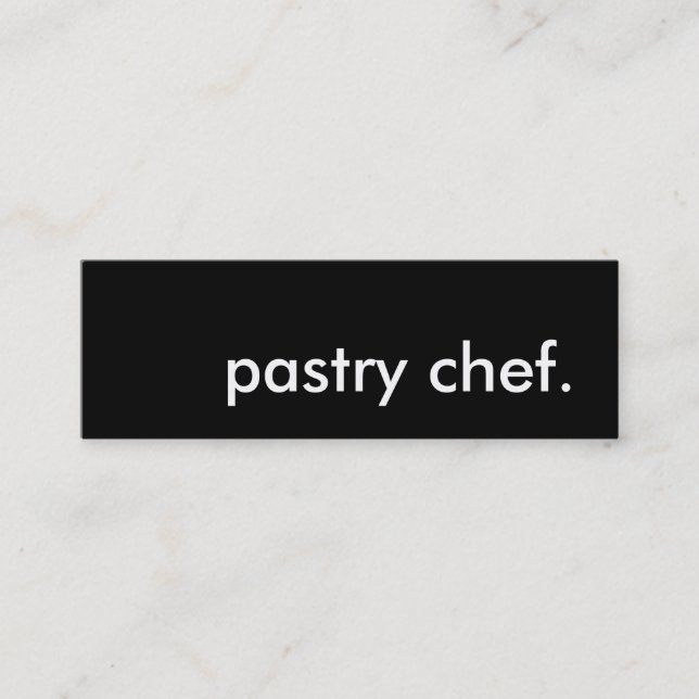 Carte De Visite Mini chef de pâtisserie (Devant)