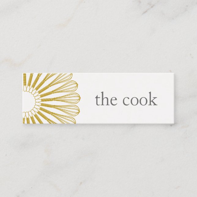 Carte De Visite Mini Chef Personnel Restauration Whisk Restauration mod (Devant)