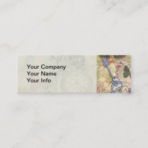Carte De Visite Mini Cheshire Chat Alice Wonderland Classic