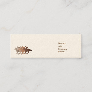 Carte De Visite Mini Cheval Brown - maigre