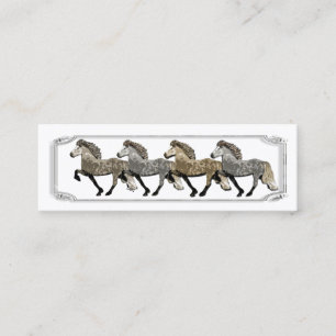 Carte De Visite Mini Chevaux islandais Astrid