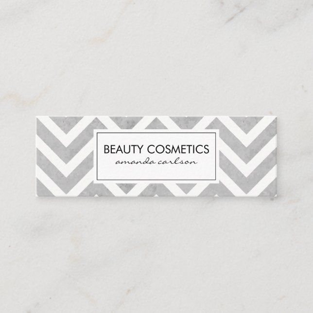 Carte De Visite Mini Chevron contemporain (Devant)