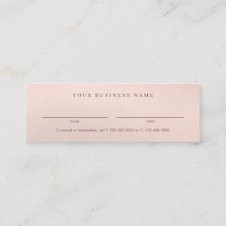 Carte De Visite Mini Chic Bronze Mini Business Modern Appointment Card