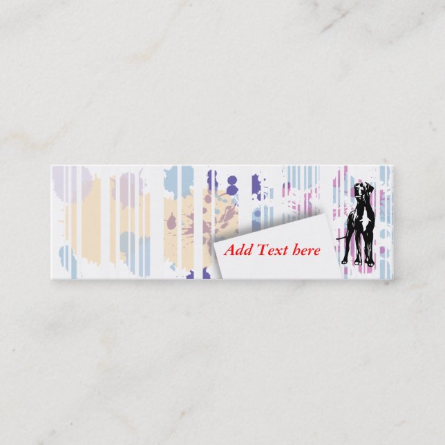 Carte De Visite Mini Chien Visitenkarte (Devant)