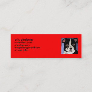 Carte De Visite Mini chiens par le ginsburg d'Éric