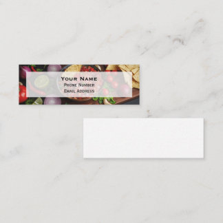 Carte De Visite Mini Chips et homemade salsa