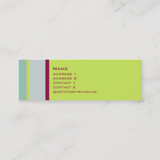 Carte De Visite Mini Choisit •  No. 0001