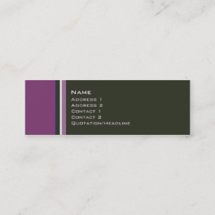 Carte De Visite Mini Choisit •  No. 0009