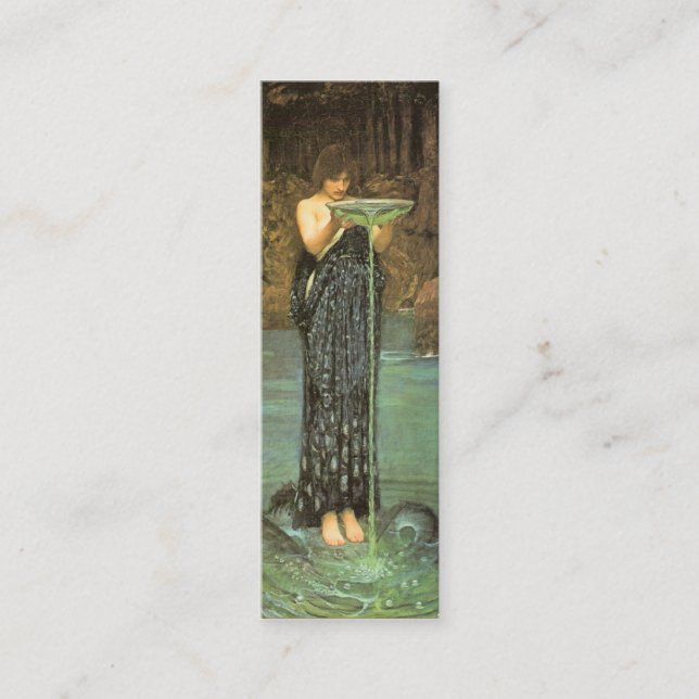 Carte De Visite Mini Circe Invidiosa Signet par John W. Waterhouse (Devant)
