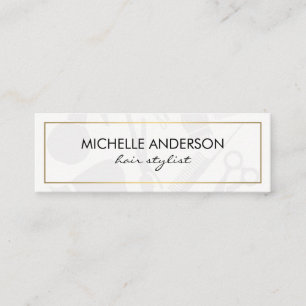 Carte De Visite Mini Classic Border Hair Stylist