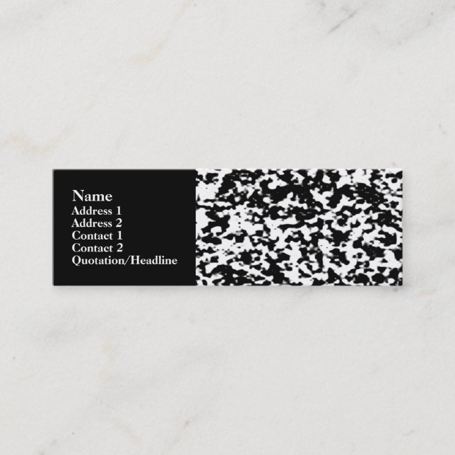 Carte De Visite Mini Cloud Patchy (Devant)