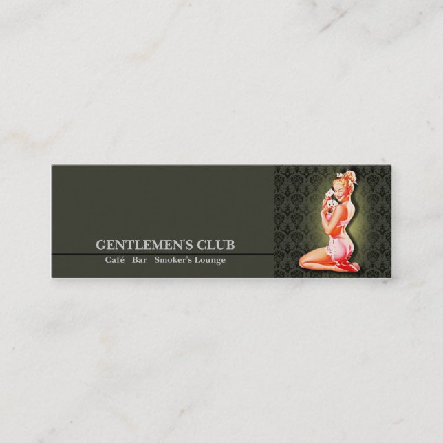 Carte De Visite Mini Club pour hommes - carte, affaires, appel (Devant)