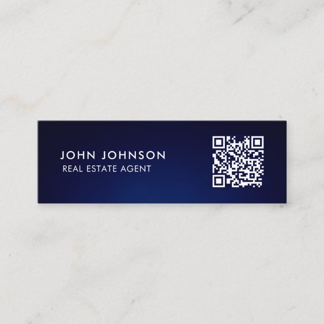Carte de visite mini Code QR (Devant)