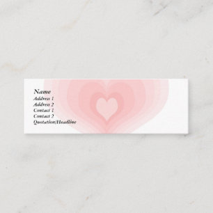 Carte De Visite Mini Coeur