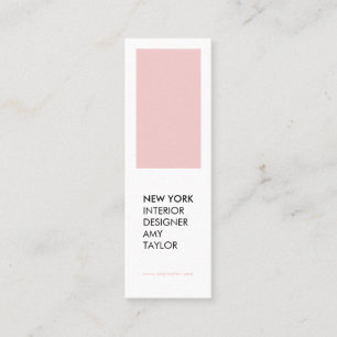 Carte De Visite Mini Concepteur minimal élégant simple moderne de rose