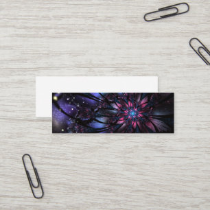 Carte De Visite Mini Conception Abstraite des fleurs fractales.