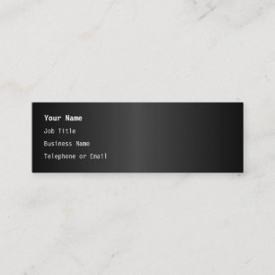 Carte De Visite Mini Conception monochrome simple