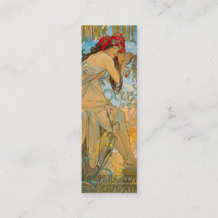 Carte De Visite Mini Concessionnaires de transport par Alphonse Mucha (