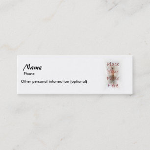 Carte De Visite Mini Connexion - le passage de numéro de téléphone