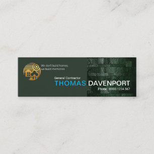 Carte De Visite Mini Constructeur professionnel Emerald Marble Tile Wal