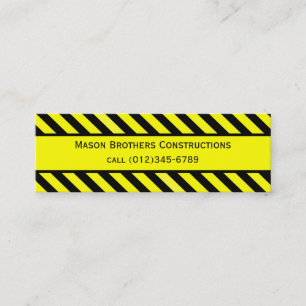 Carte De Visite Mini construction