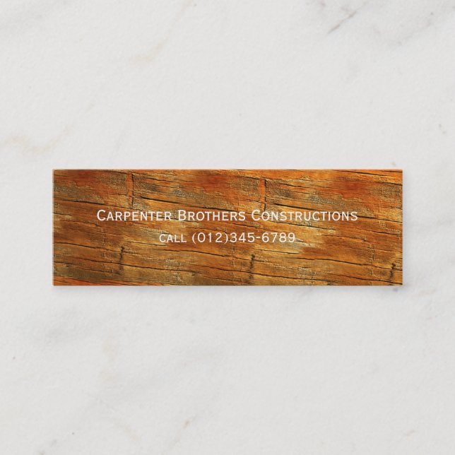 Carte De Visite Mini construction (Devant)