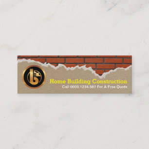 Carte De Visite Mini Contractant de Cimenterie Creative Wall