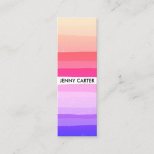 Carte De Visite Mini Cool minimaliste des couleurs