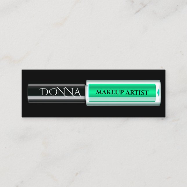 Carte De Visite Mini Cosmétique du maquillage du logo QR Code (Devant)