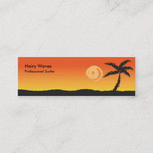 Carte De Visite Mini Coucher du soleil d'île