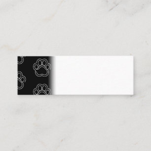 Carte De Visite Mini Coucou à la ligne blanche de l'Amoureux des chien