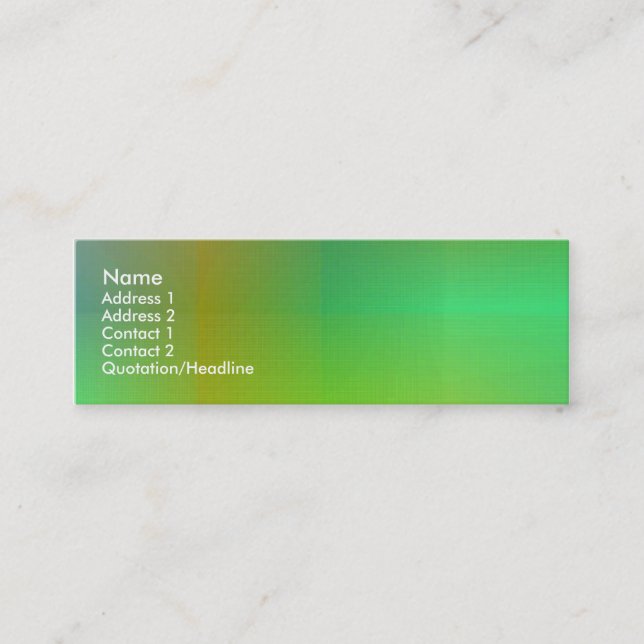 Carte De Visite Mini Couleur Dusky II (Devant)