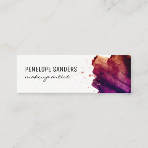 Carte De Visite Mini Couleur expressive brossée