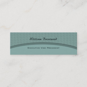 Carte De Visite Mini courbe élégante de turquoise