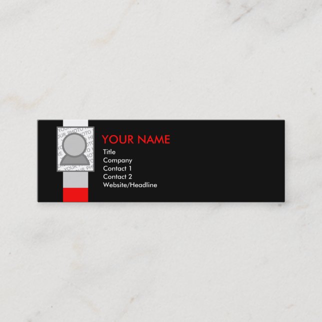 Carte De Visite Mini coussin modelé : (Devant)
