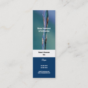 Carte De Visite Mini COUTUME de scintillement de photographie de l'eau